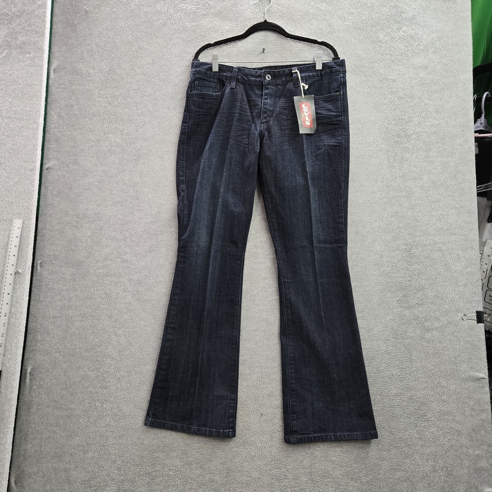 Levi's 553 Junior Jeans 12 M Dark Blue Denim‎ Mid Rise Boot Bootcut NWT